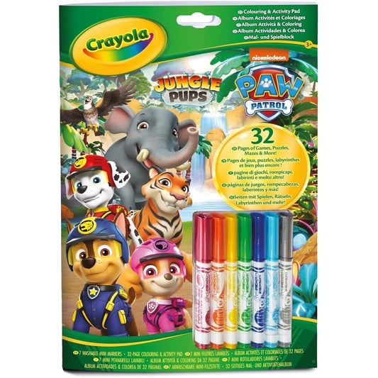 Blister 7 rotuladores + Libro Actividades Jungle Pups Patrulla Canina Paw - imagen 2