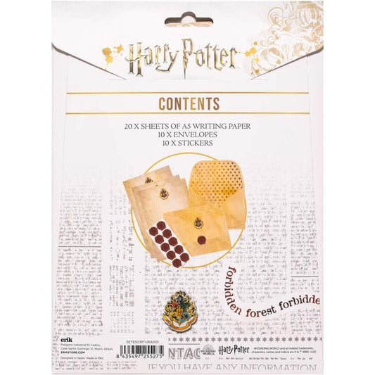 Set escritura cartas Hogwarts Harry Potter