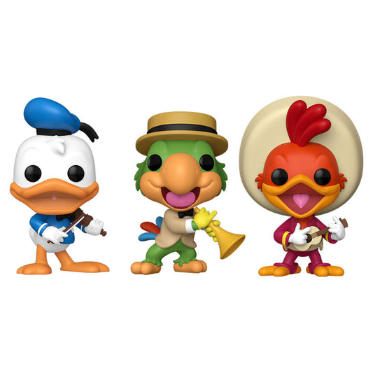 Blister 3 figuras POP Disney Los Tres Caballeros