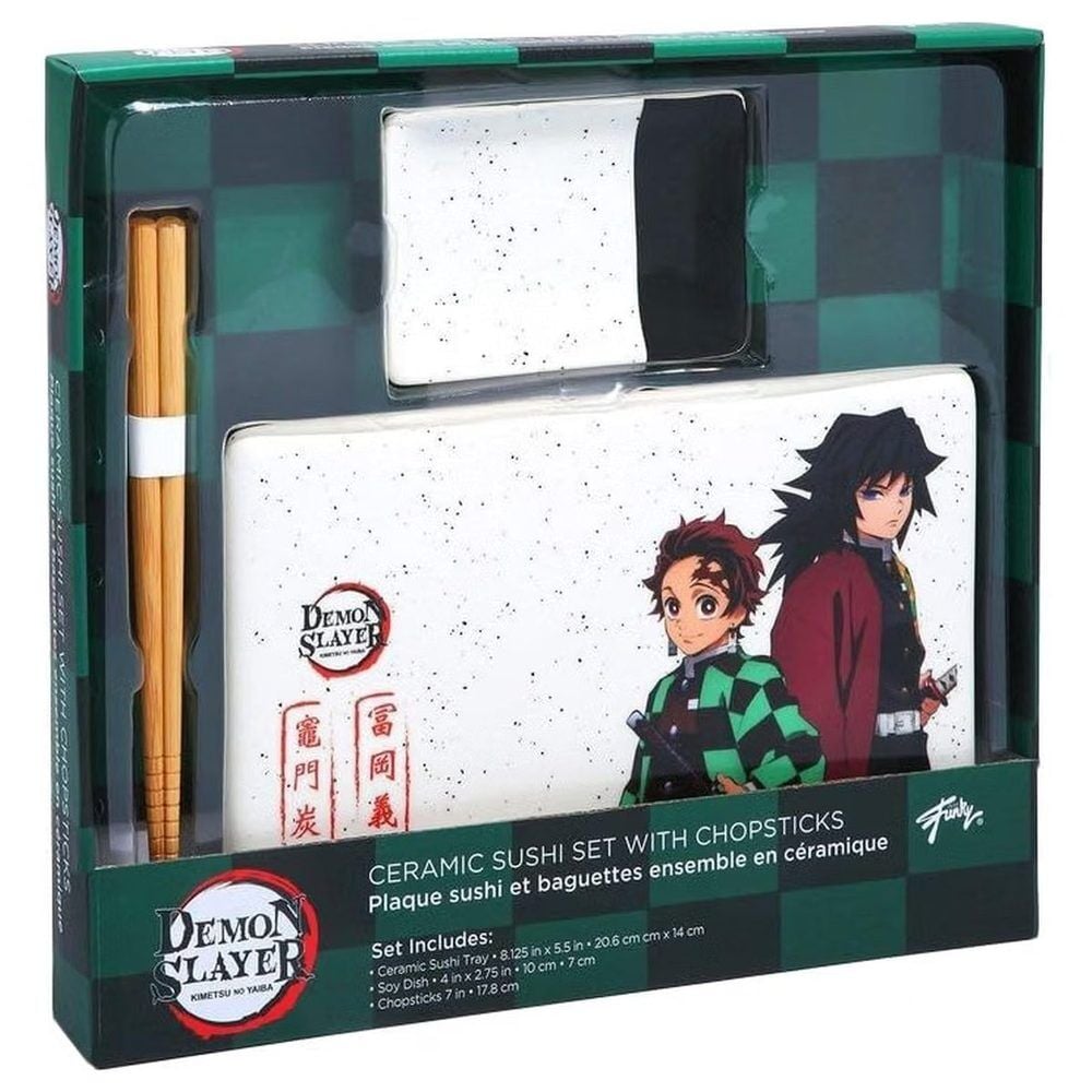 Set Sushi Tanjiro Demon Slayer Kimetsu no Yaiba 3pzs