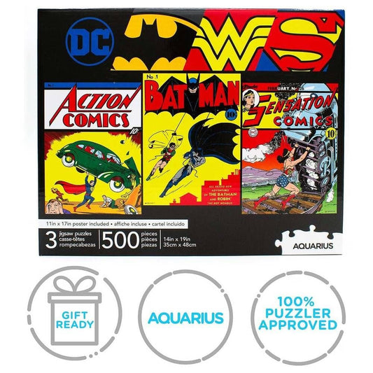 Set 3 Puzzles DC Comics 500pzs