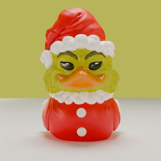 Figura Pato de goma Santa Outfit El Grinch 5cm