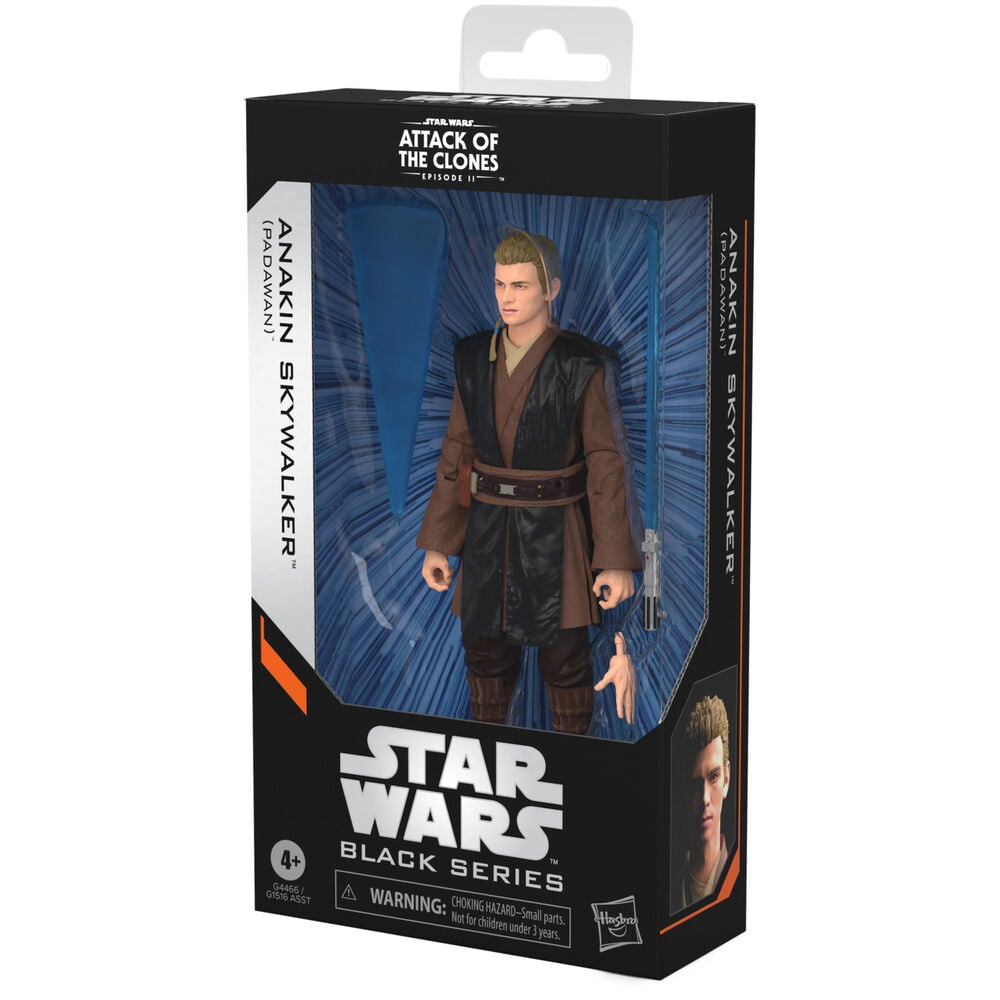 Figura Anakin Skywalker Attack Of The Clones Star Wars Black Series 15cm