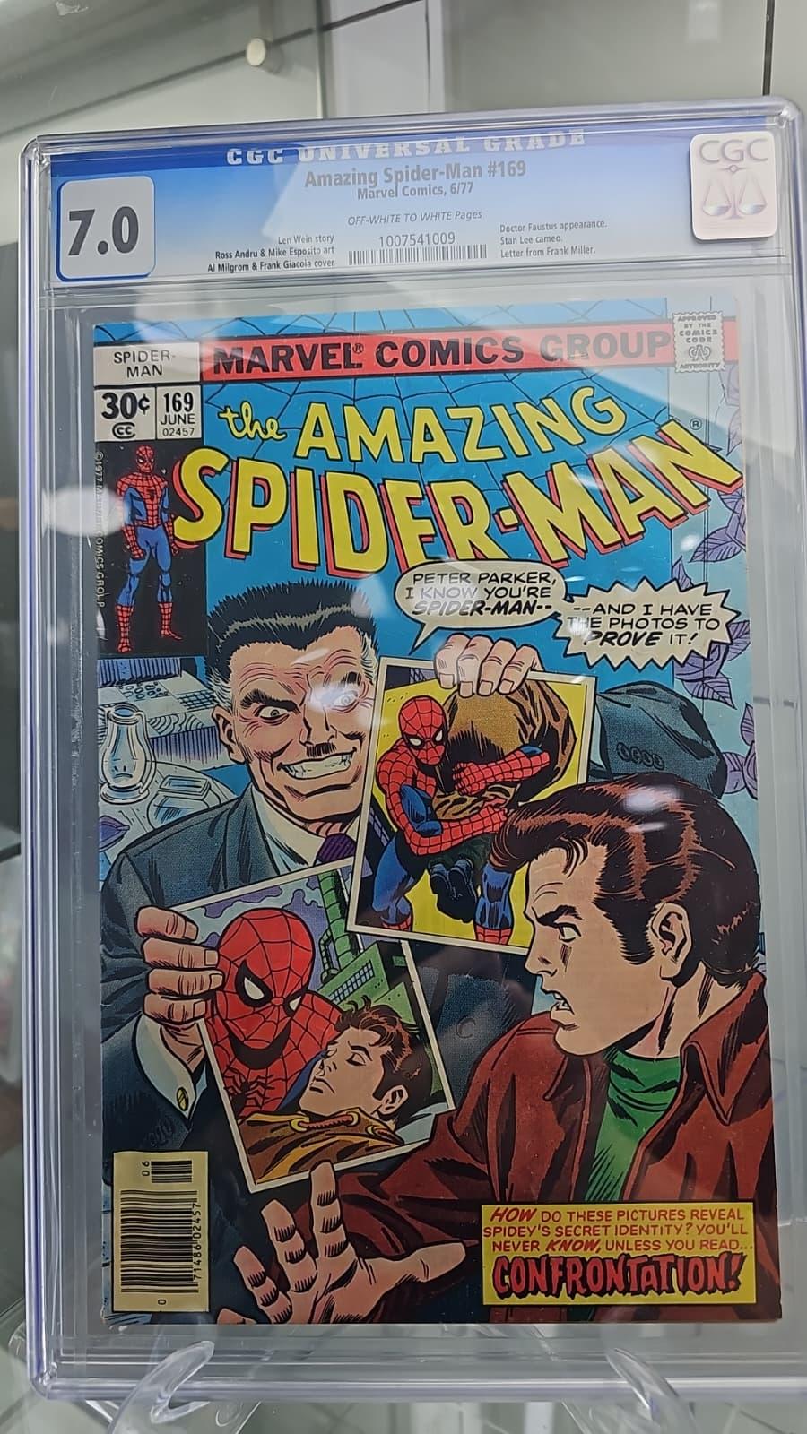 The Amazing Spider-Man #169 - 1 Graded comic - First edition - 1977 - CGC 7