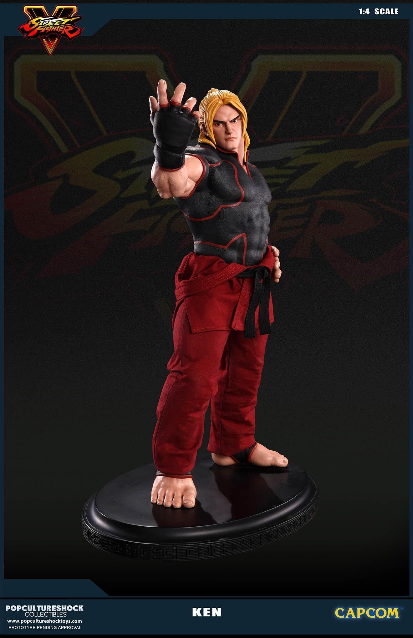 Figura Street Fighter V: escala 1: 4 de Ken Masters