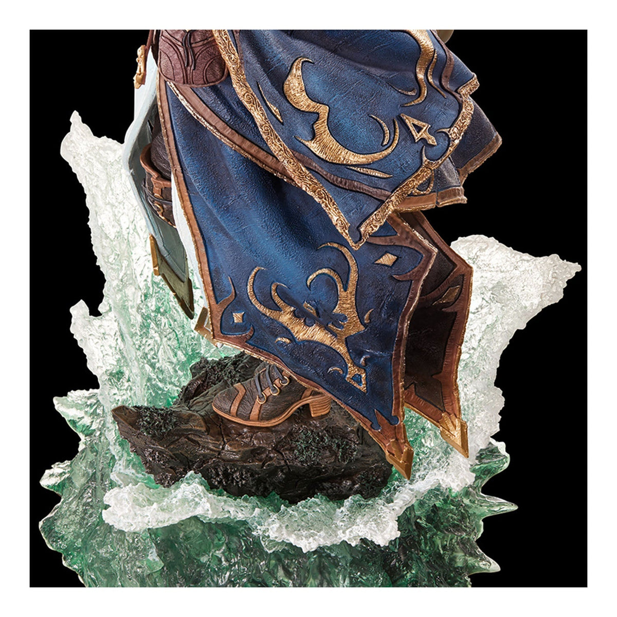 World of Warcraft Jaina Proudmoore Premium Statue - detalle base oficial Blizzard