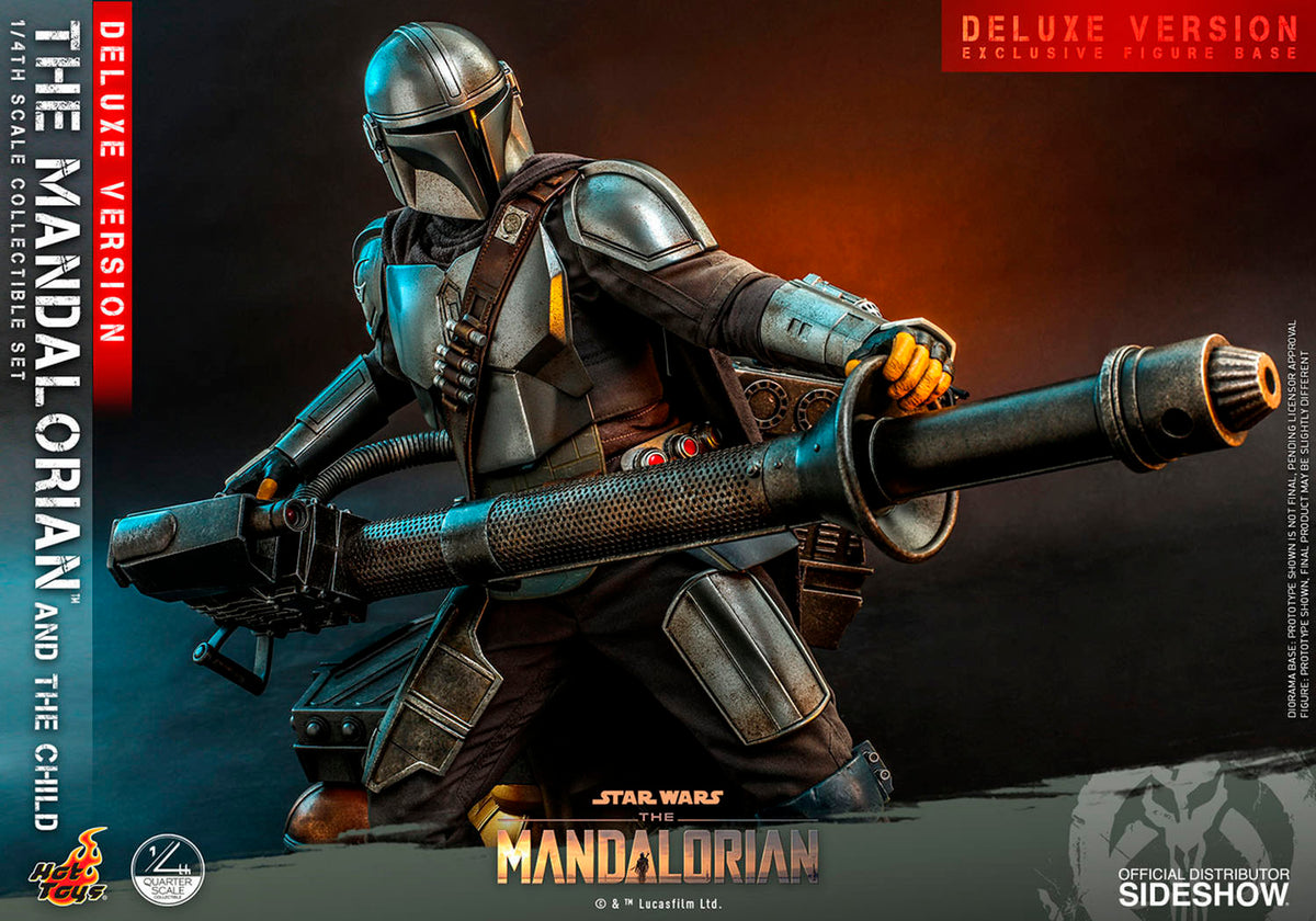 Hot Toys The Mandalorian & The Child Deluxe 1/4 QS017 - diorama