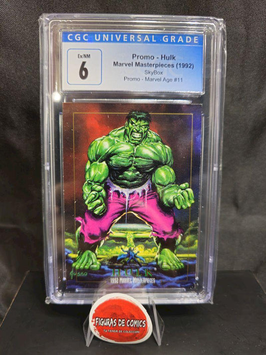 1992 Promo - Hulk Marvel Masterpieces Skybox Promo - Marvel Age #11 CGC 6.0