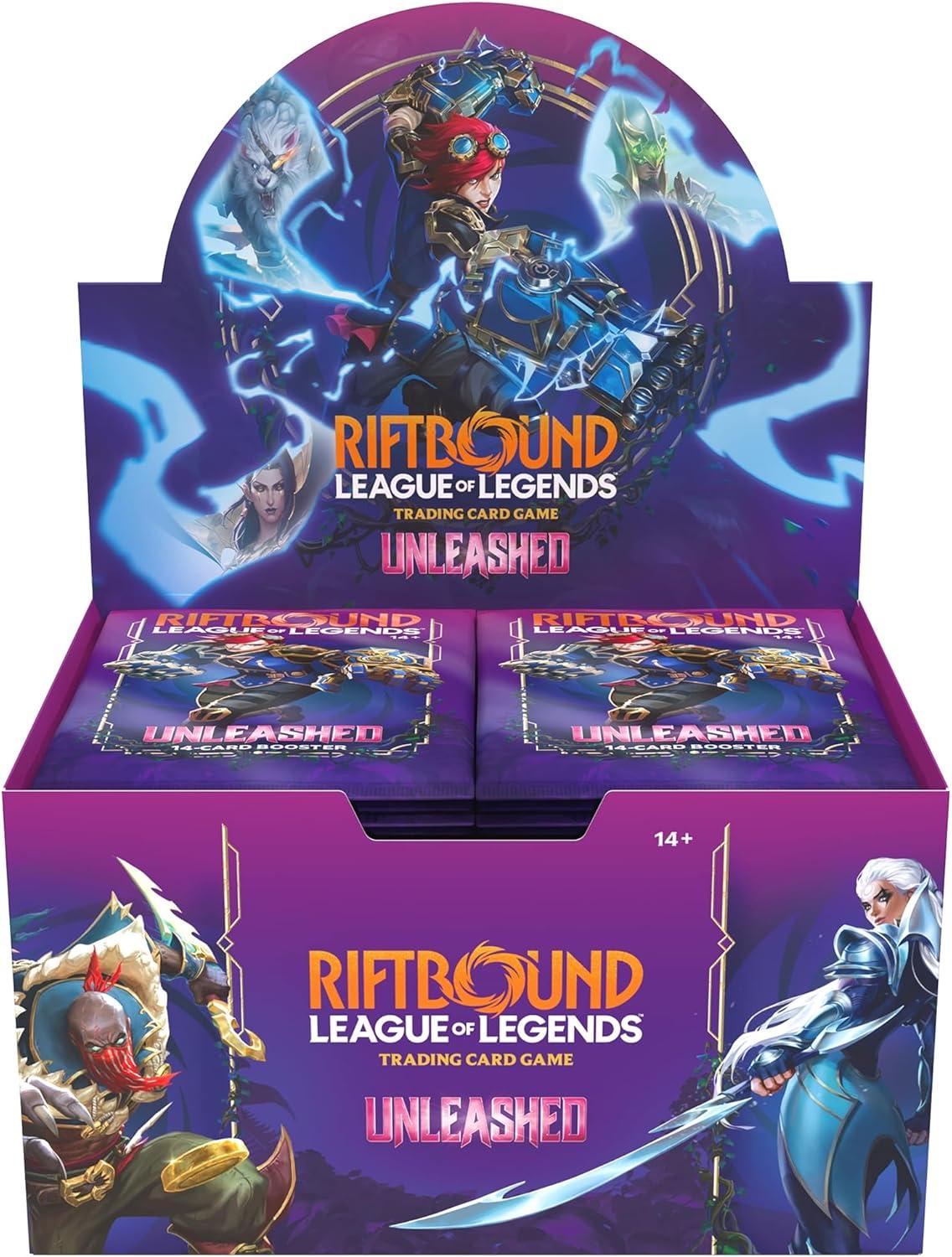 Riftbound: UNLEASHED, Caja de 24 Sobres del juego de cartas de League of Legends INGLÉS