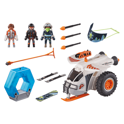 Playmobil espias spy team planeador de nieve