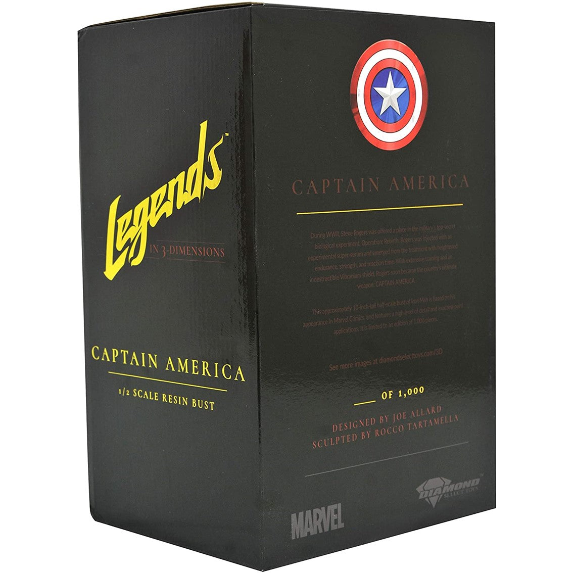 Figura diamond collection marvel comics capitan america legends collection 1 - 2 escala