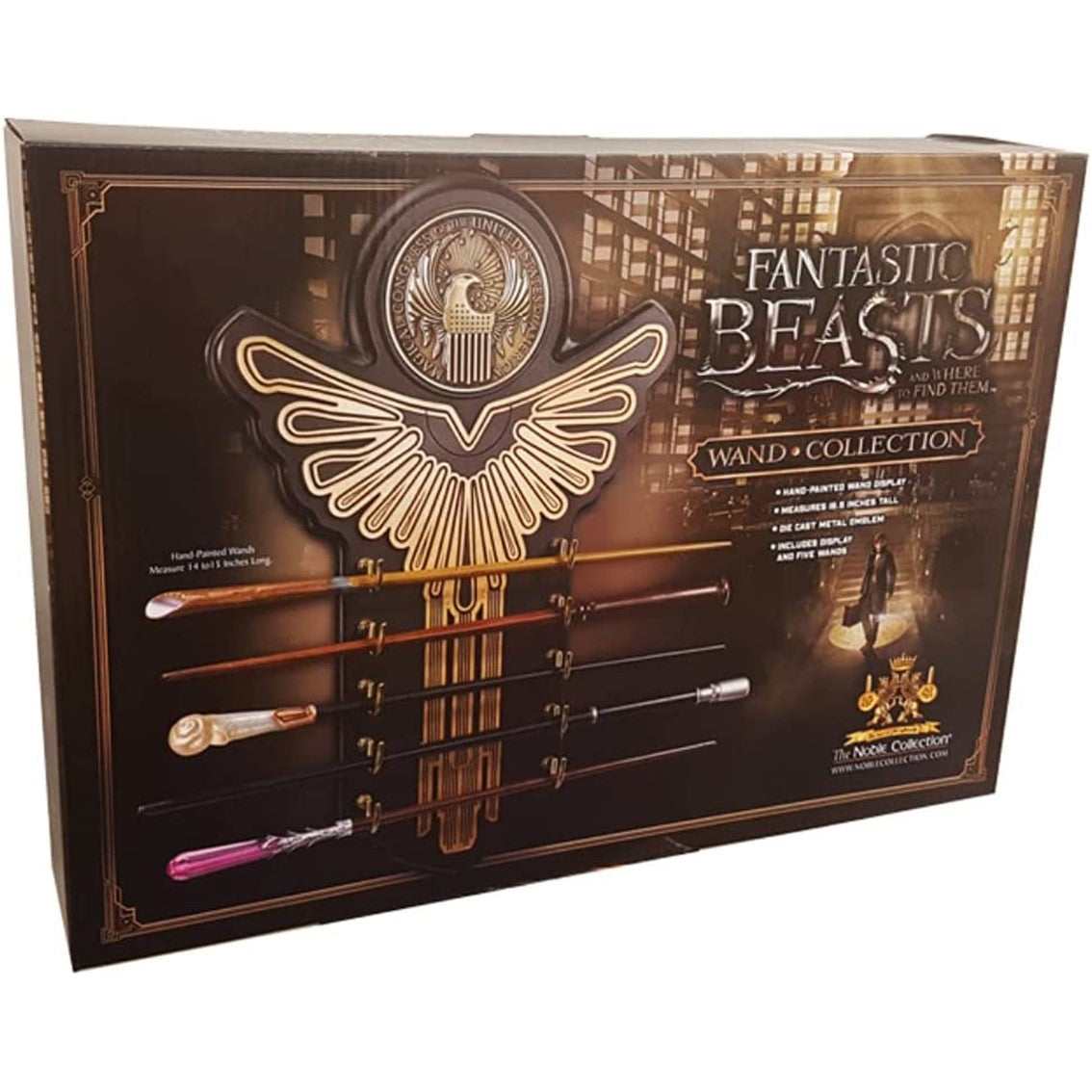 Replica the noble collection expositor varitas animales fantasticos y donde encontrarlos newt porpetina queenie seraphina y graves