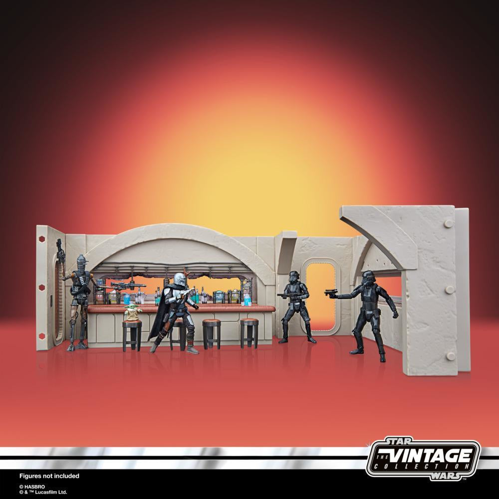 Set nevarro cantina + figura hasbro 9 -5 cm death trooper the mandalorian star wars vintage f39025