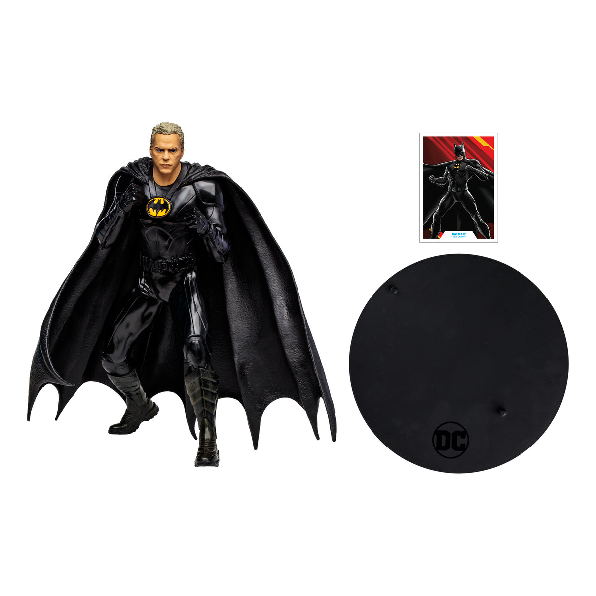 Megafigura mcfarlane toys dc multiverse the flash -  batman michael keaton sin mascara