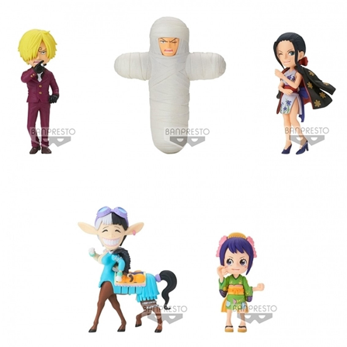 Figura banpresto one piece world collectable figure - wanokuni onigashima 5 -  4 - 7cm 1 unidad aleatoria