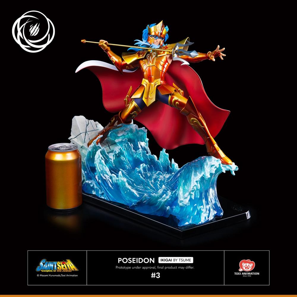 Figura tsume art saint seiya poseidon resina escala 1 - 6 ikigai