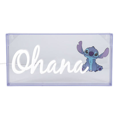 Lampara led neón paladone stitch ohana