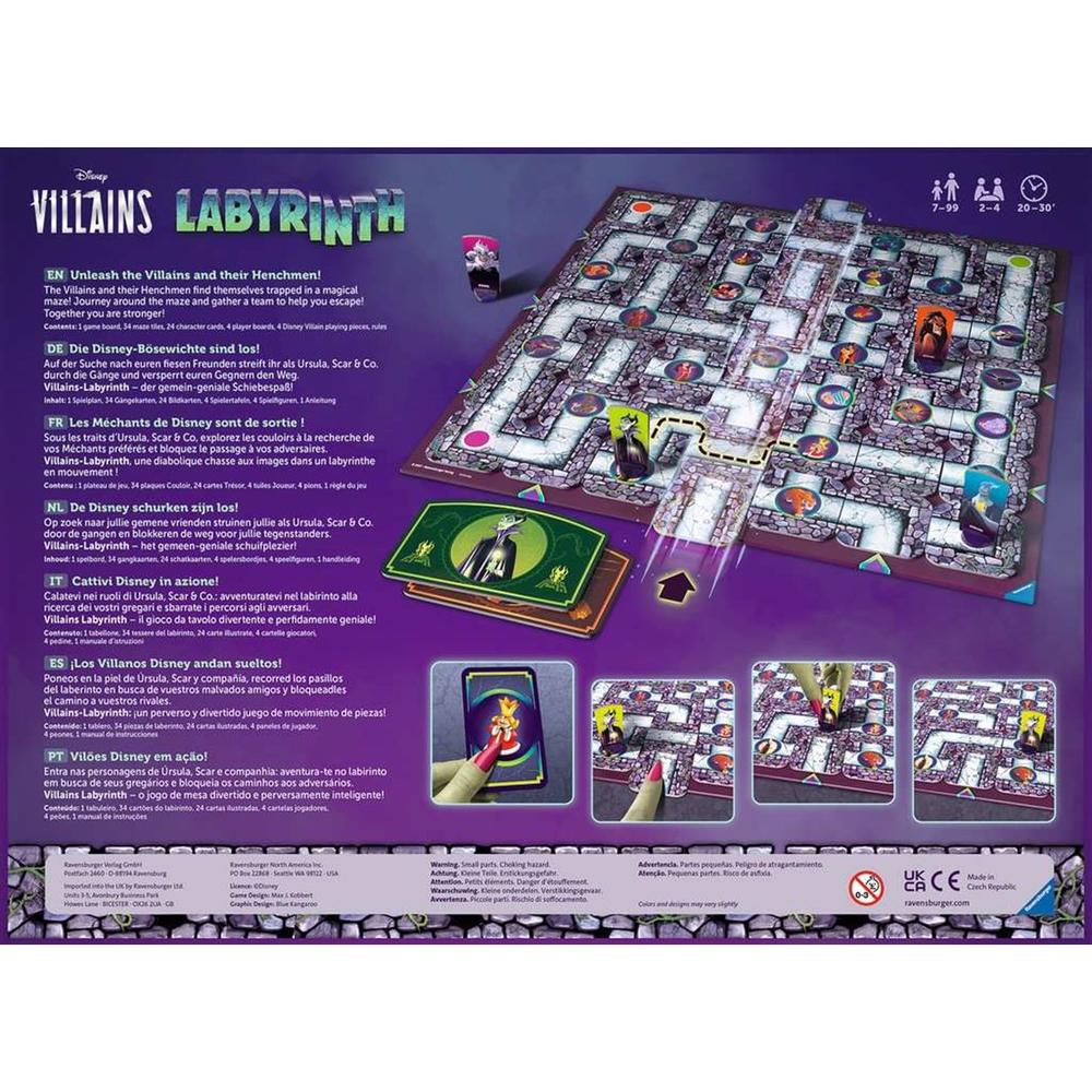 Juego de mesa ravensburger labyrinth disney villains