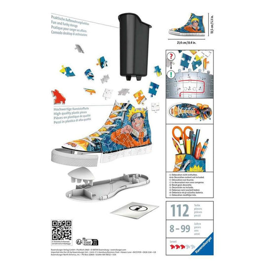 Puzzle 3d ravensburger sneaker -  naruto