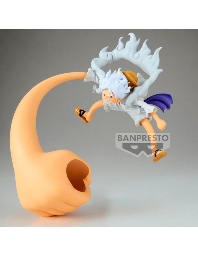 Figura banpresto one piece monkey d. luffy fl gear 5 vol.4 12cm