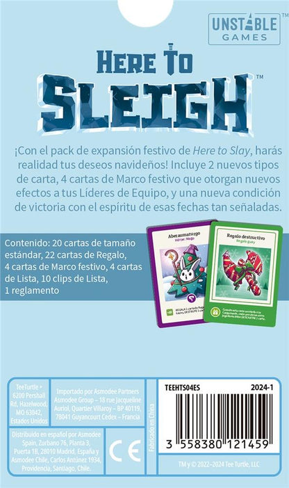 Juego de mesa here to sleigh
