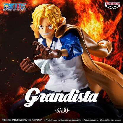 Figura banpresto one piece grandista sabo 23cm