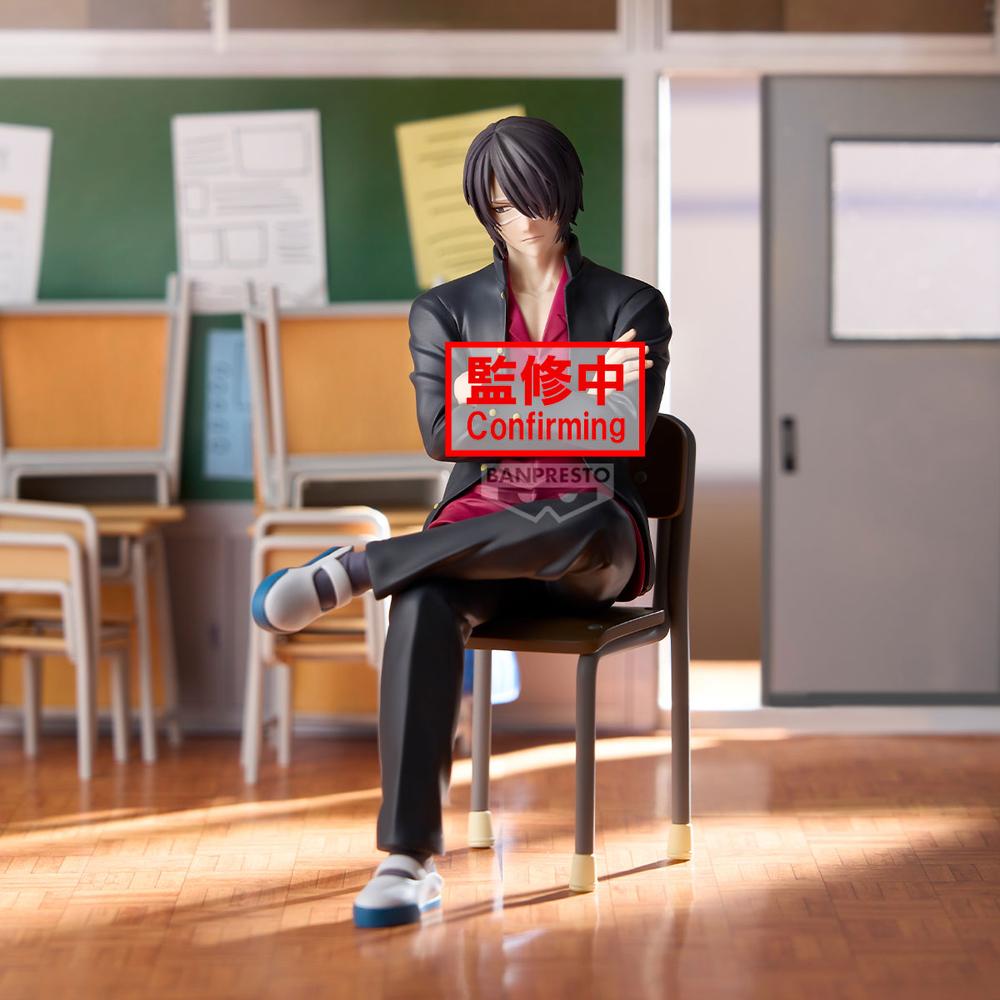 Figura banpresto gintama mr.ginpachi's zany class desk figure shinsuke takasugi
