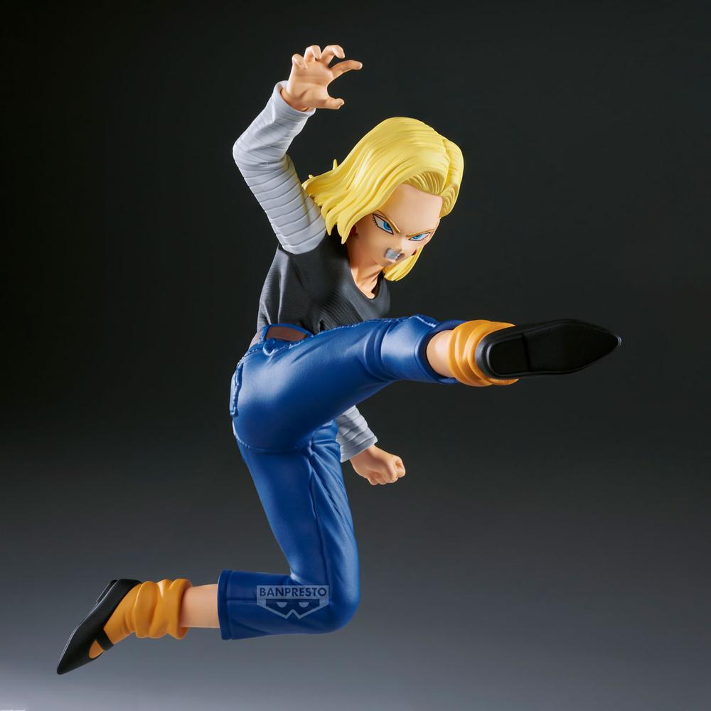 Figura banpresto dragon ball z match makers android 18 vs mr. satan (vs mighty mask)