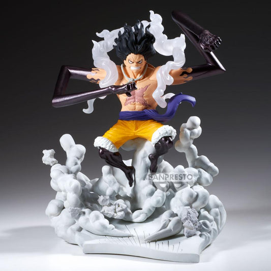 Figura banpresto one piece senkozekkei - monkey d.luffy gear4 -