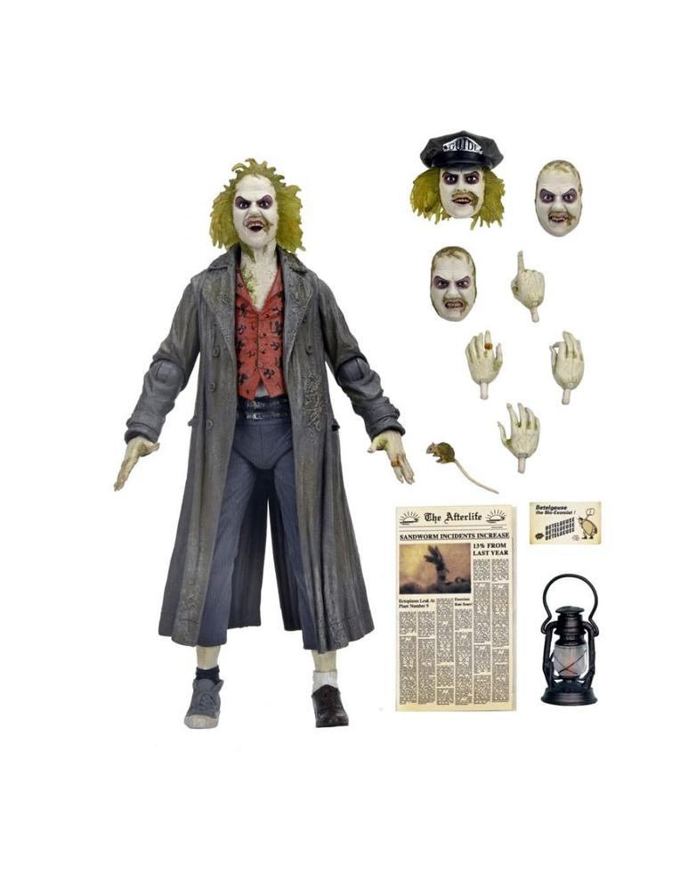 Ultimate beetlejuice tour guide the bio - exorcist scale action fig. 18 cm beetlejuice 1988