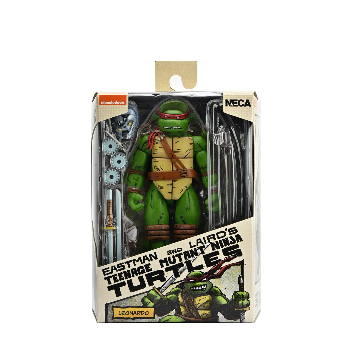 Figura neca teenage mutant ninja turtles mirage comics leonardo scale action 18cm