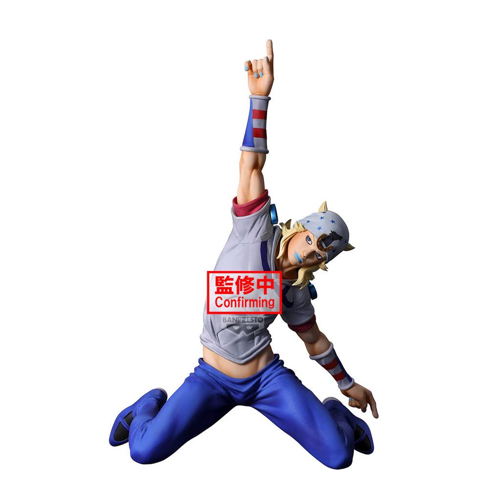 Figura banpresto jojo's bizarre adventure steel ball run mometria johnny joestar