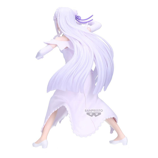 Figura banpresto re:zero starting life in another world espresto excite motions emilia 22cm