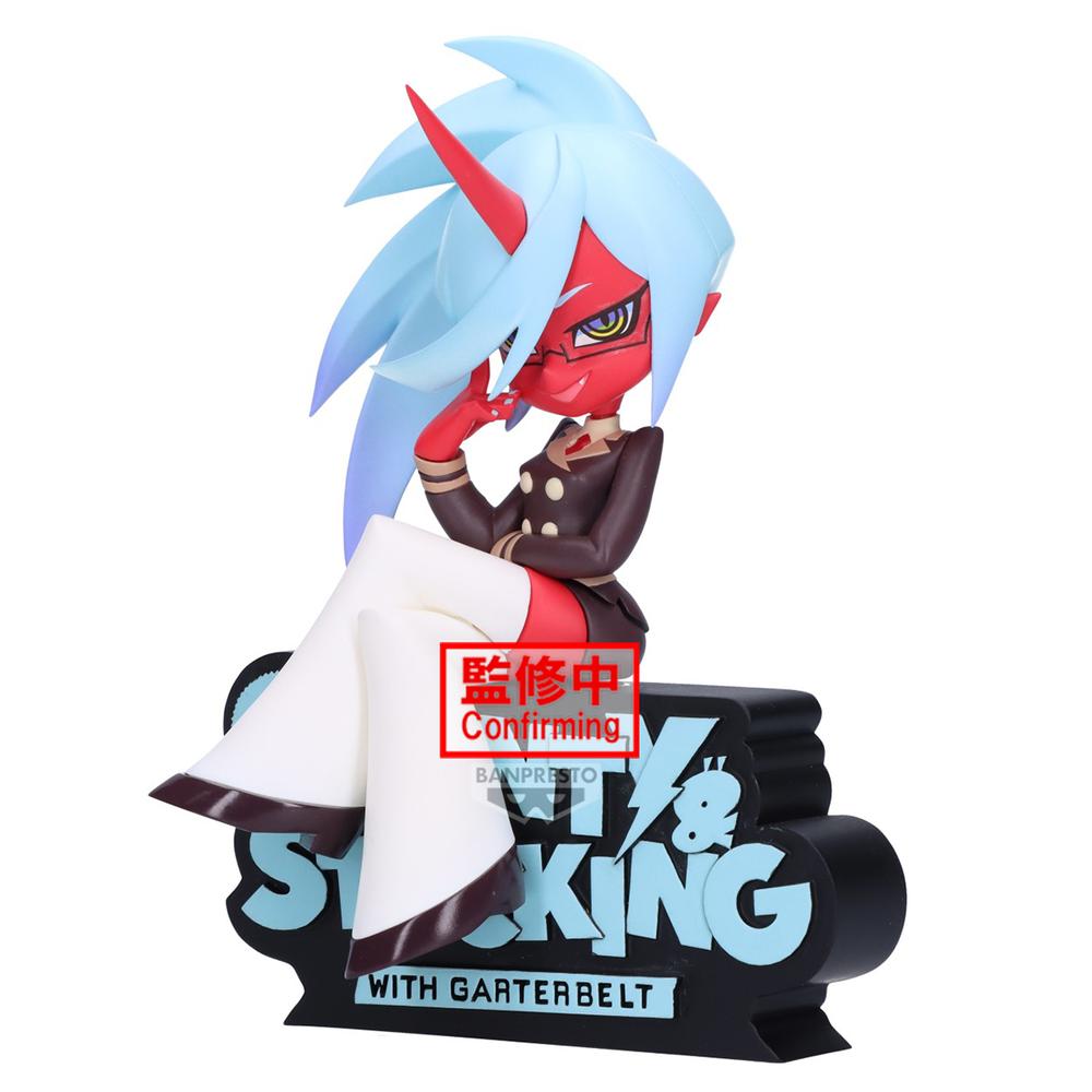 Figura banpresto new panty & stocking with garterbelt monitor top figz kneesocks 12cm