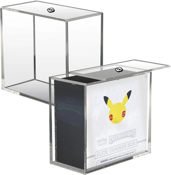 Pokemon ETB Elite Trainer BOX Caja con tapa deslizante Anti-UV 4.0MM EVORETRO