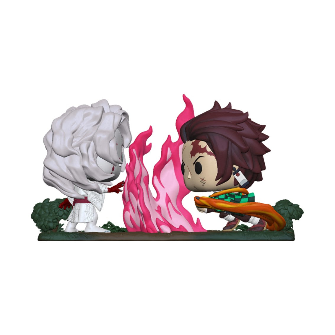 Funko pop moment animacion demon slayer kimetsu no yaiba tanjiro vs rui