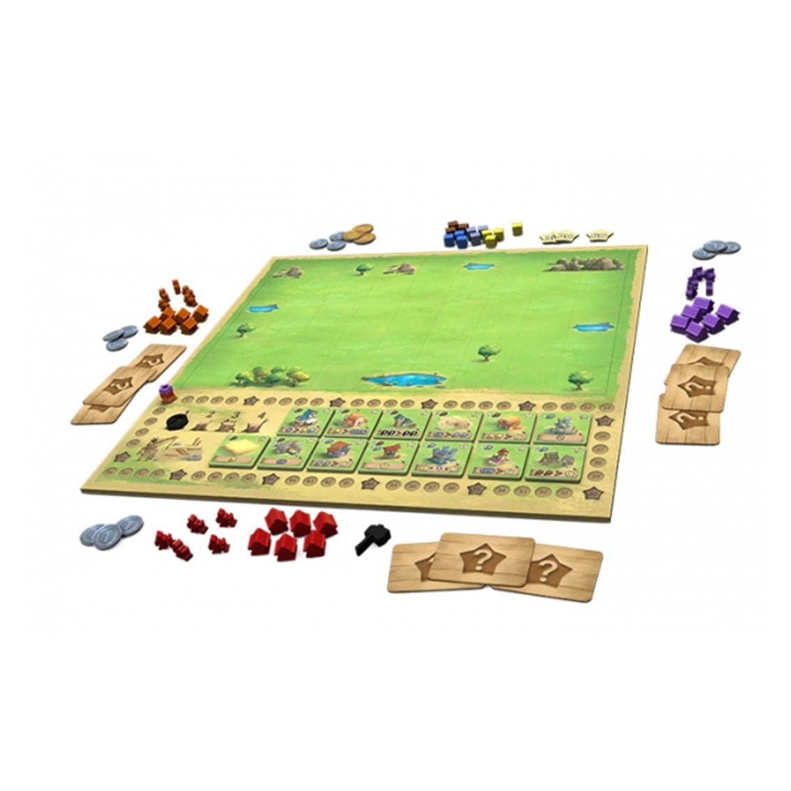 Juego de mesa little town construye tu pueblo