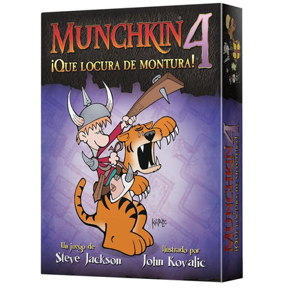 Juego de mesa munchkin 4: ¡que locura de montura! pegi 10