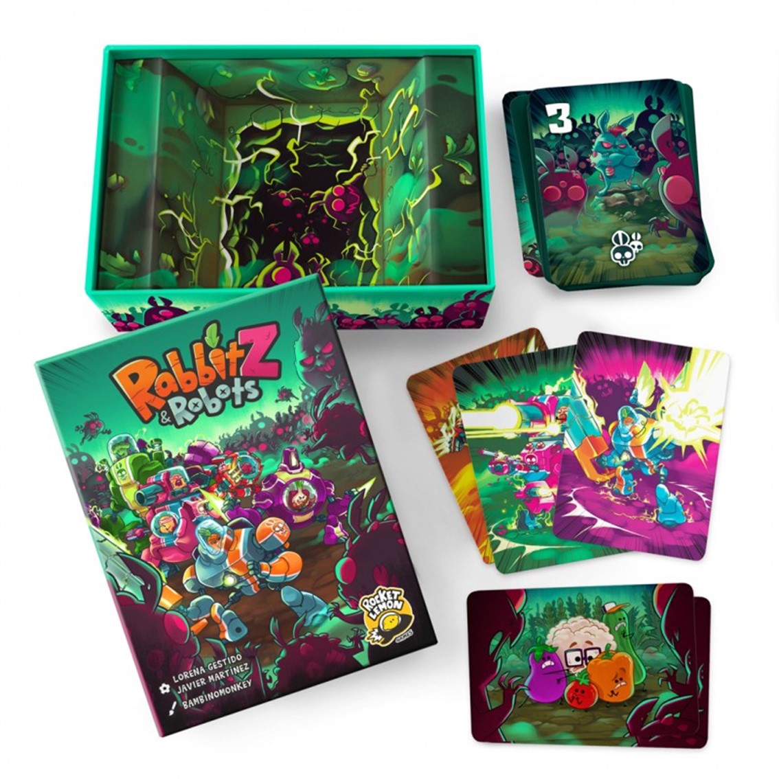 Juego de mesa rabbitz and robots