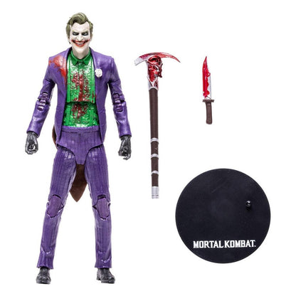 Figura mcfarlane toys mortal kombat 11 the joker -  bloody