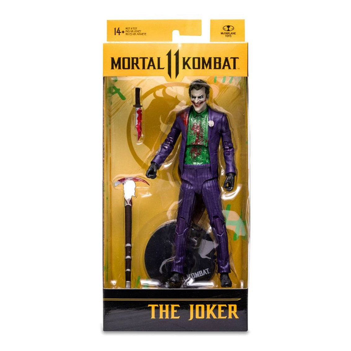 Figura mcfarlane toys mortal kombat 11 the joker -  bloody