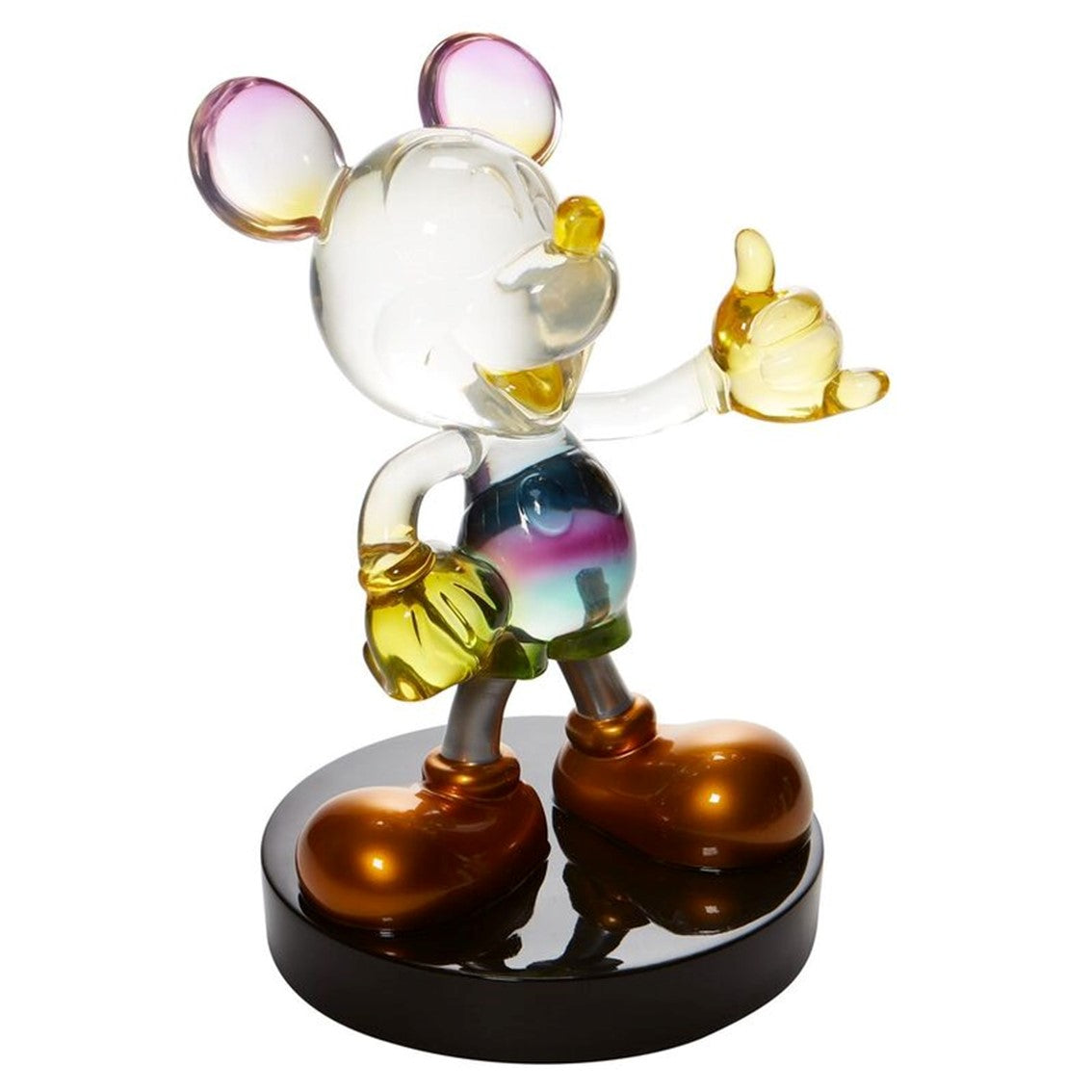 Figura resina enesco disney mickey & minnie grand jester mickey mouse