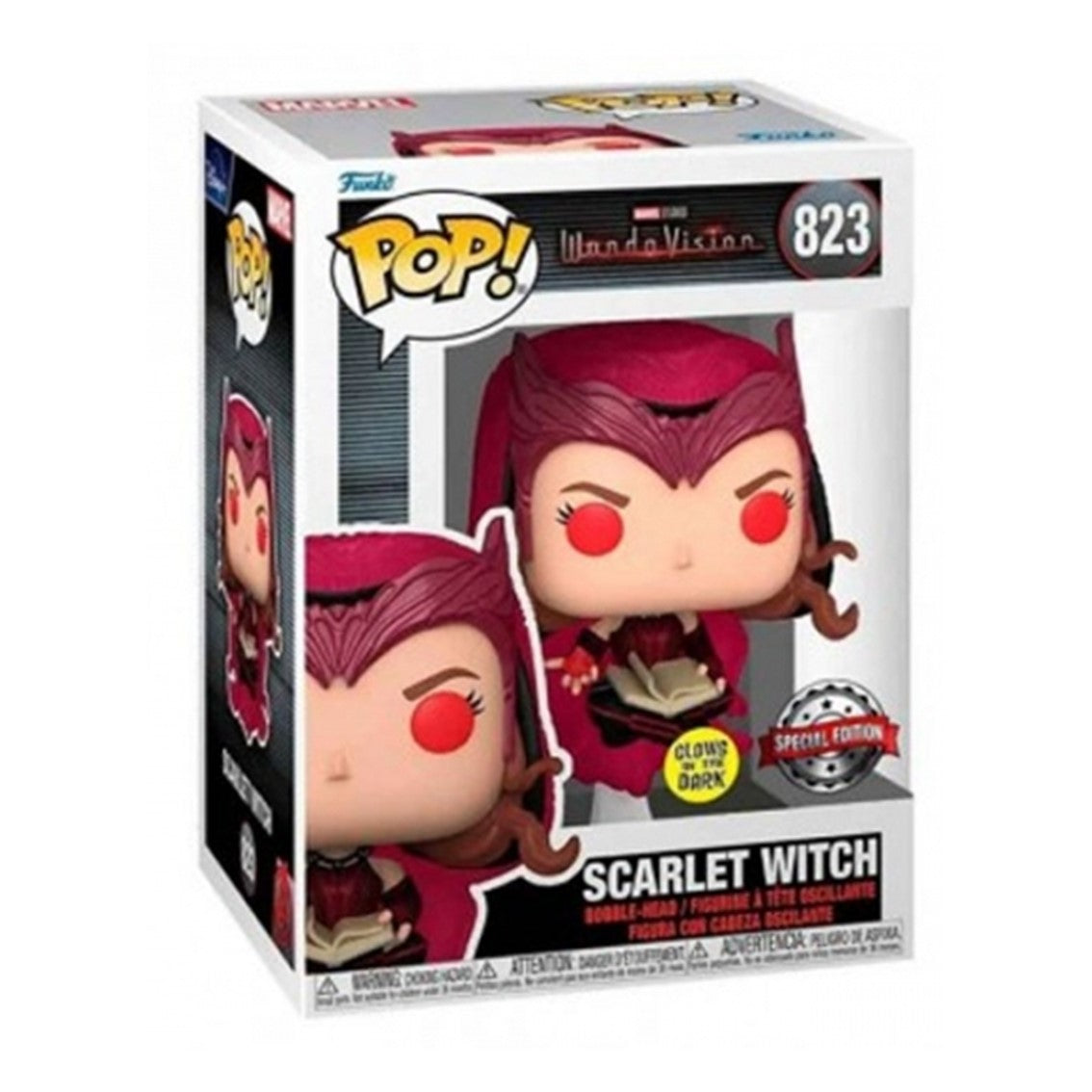 Funko pop marvel wandavision glows scarlet witch 62345