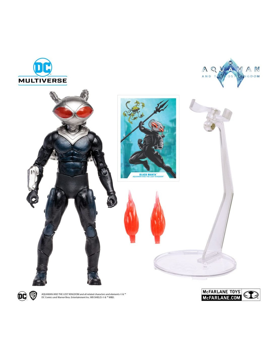 Figura mcfarlane toys dc aquaman 2 movie 7in -  black manta