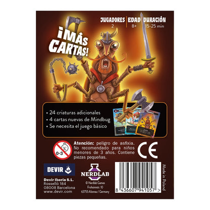 Juego de mesa devir mindbug primer contacto -  nuevas criaturas
