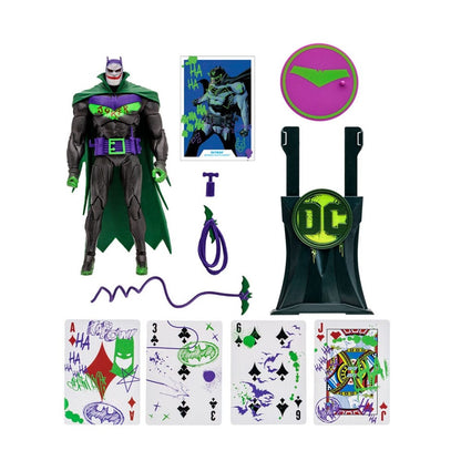 Figura mcfarlane toys dc multiverse 7in -  batman (batman: white knight)(jokerized)(gold label)