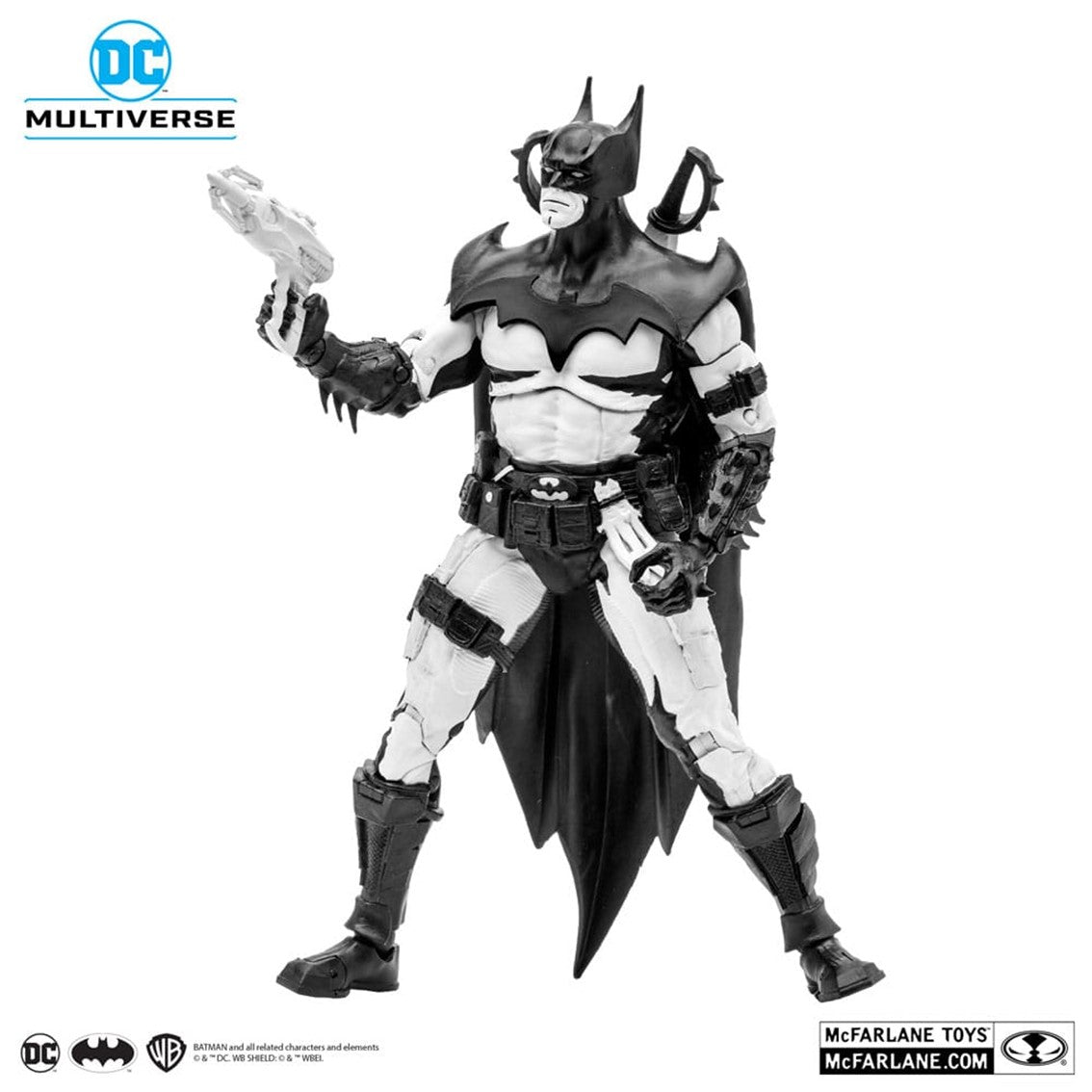 Figura mcfarlane toys dc multiverse 7in -  batman by todd mcfarlane (line art)(gold label) -  nycc