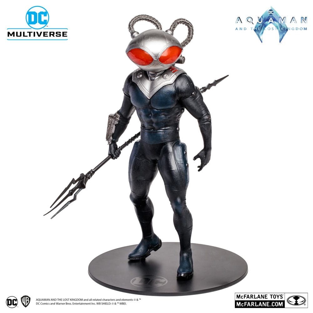 Figura mcfarlane toys dc aquaman 2 movie 12in -  black manta