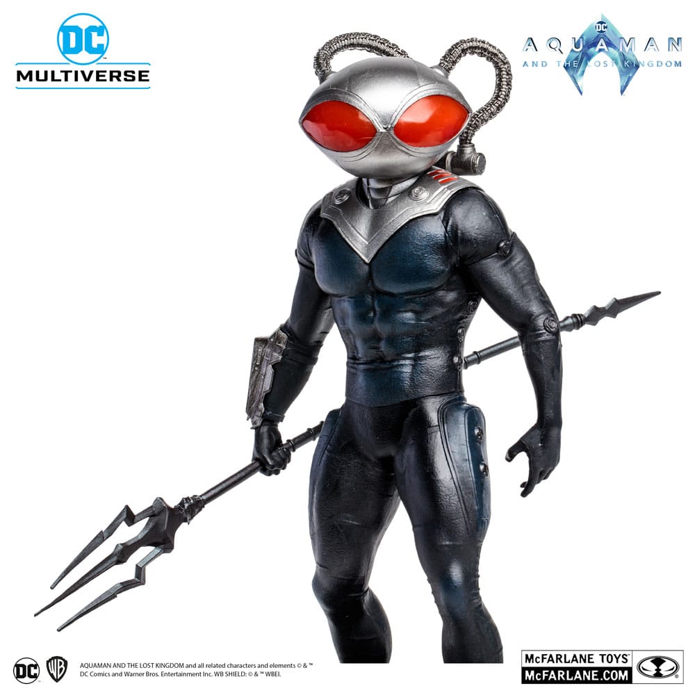 Figura mcfarlane toys dc aquaman 2 movie 12in -  black manta
