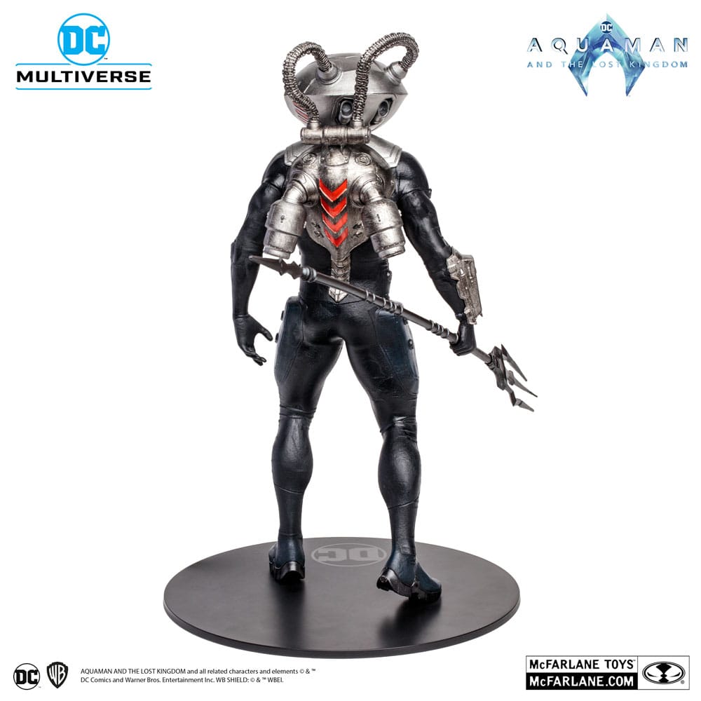 Figura mcfarlane toys dc aquaman 2 movie 12in -  black manta